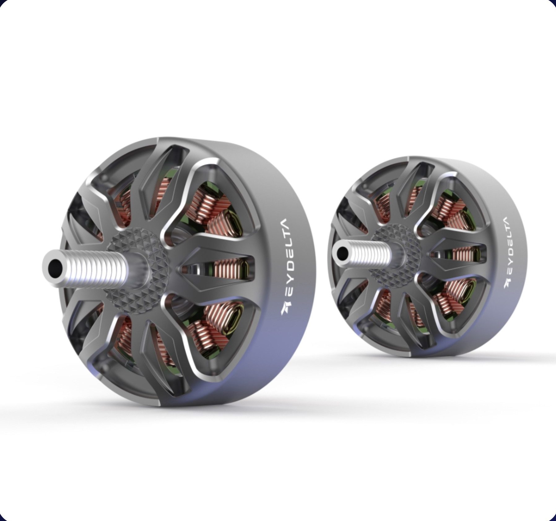 Two EYDelta FPV drone motors